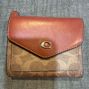Coach Red and Brown Women's Wallet